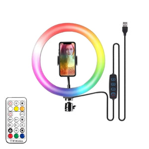 RGB LED Ring Light with Remote – Dimmable Selfie & Video Lighting image 3