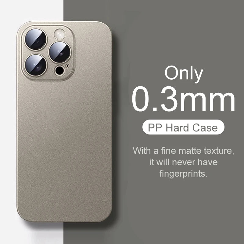 0.3mm Ultra Thin Matte Frosted Case for iPhone 16 Pro & iPhone 16 Pro Max