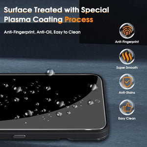 2-Pack Privacy Tempered Glass Screen Protector for Nothing Phone 1, 2 & 2a Anti-Spy Fingerprint Resistant image 5