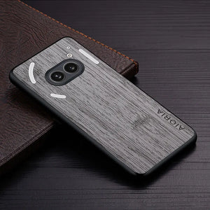 Nothing Phone 2a Bamboo Wood Pattern Leather Case – Luxury Shockproof Protective Cover image 4